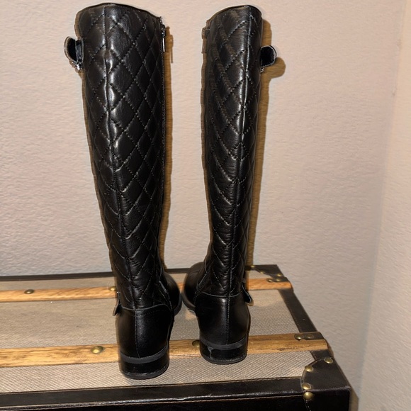 || Vince Camuto || High Quilted Black Boots - Picture 5 of 14